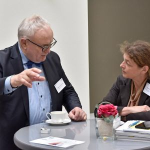 Hans-Henning Lühr (Staatsrat im Finanzressort der Stadt Bremen und Vorsitzender des FührDiV-Beirates), Doreen Molnár (Abteilung DA  -  Digitalisierung und Arbeitswelt, BMAS),